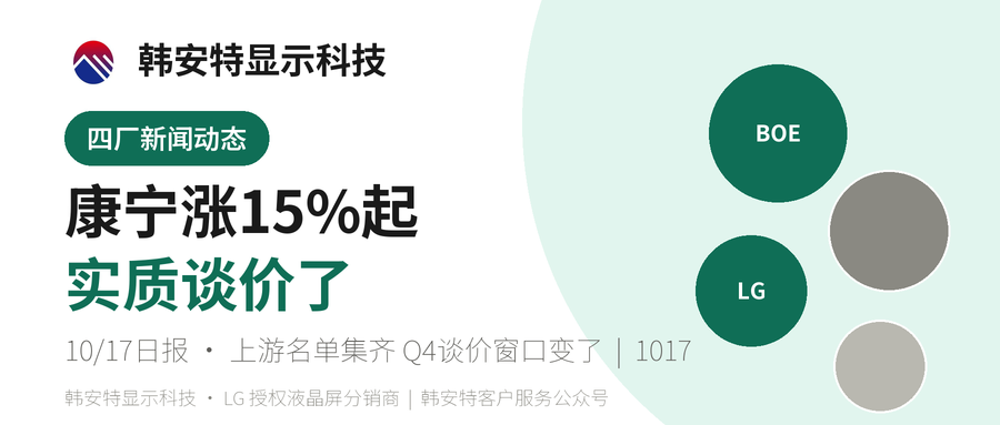 康宁玻璃基板涨15%起+京东方确认实质谈价